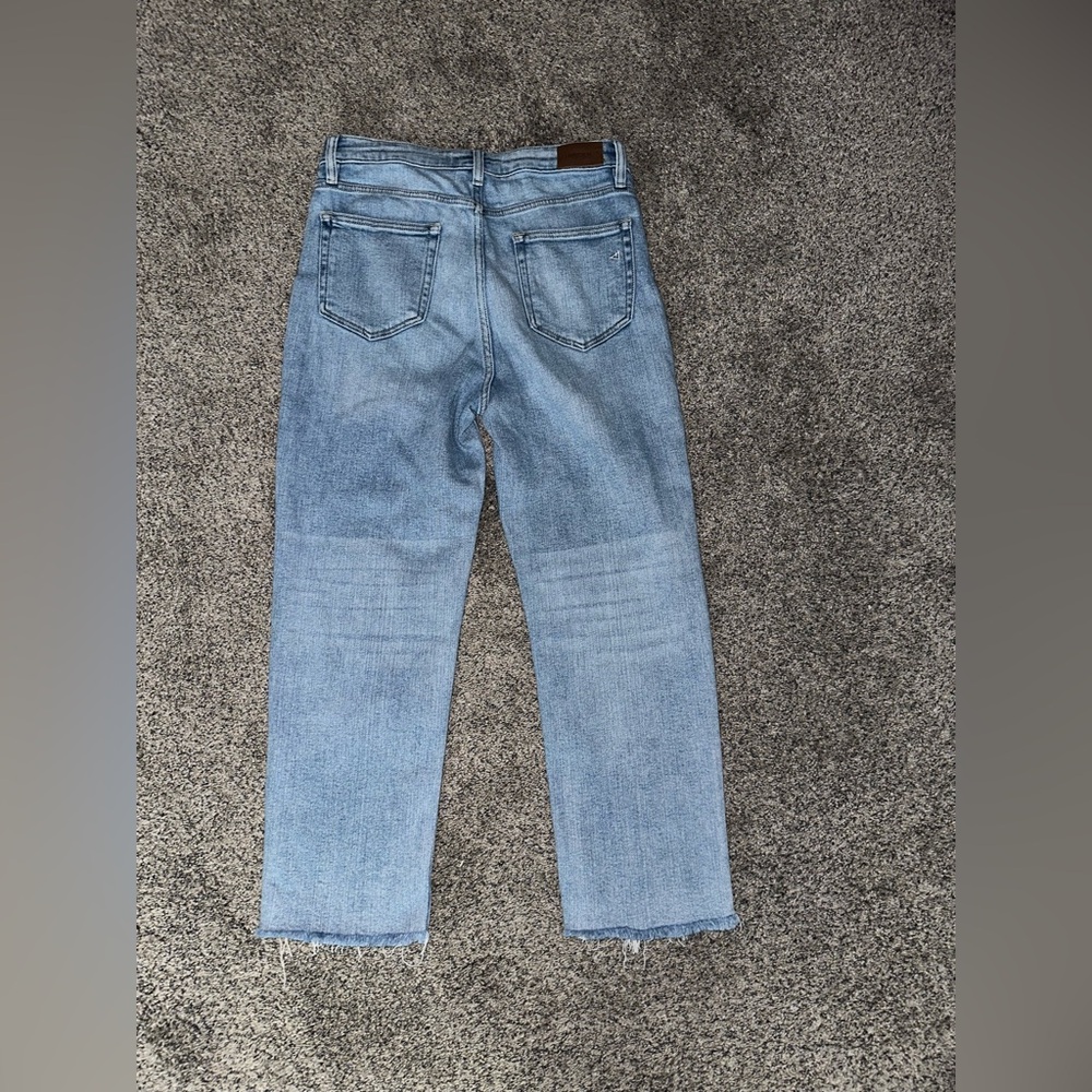 Hidden High Rise Raw Hem Jeans - Picture 2 of 4